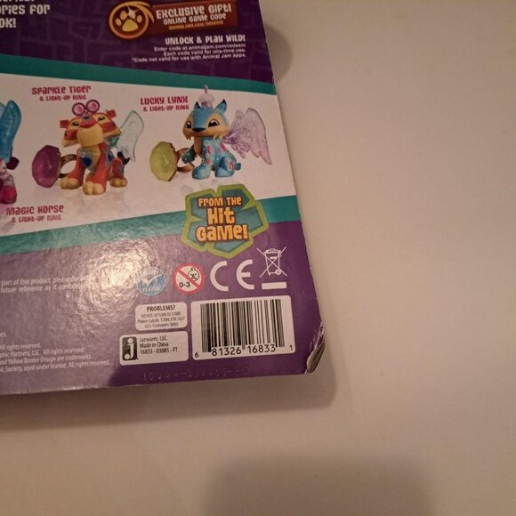 2016 Animal Jam Lucky Lynx blue Action Figure Collectible NEW sealed - Picture 3 of 3